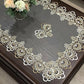 European Style Rectangular Coffee Table Mat Tablecloth Solid Color Fabric Lace Desk Cover Cloth Anti-Dust