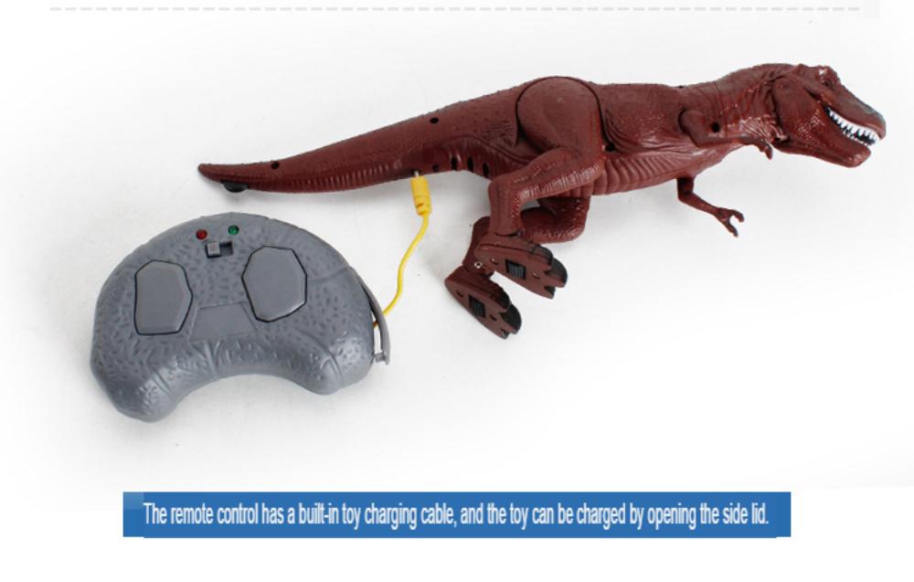 Infrared remote control electric toy dinosaur Triceratops, simulated animal model toy children's birthday gift