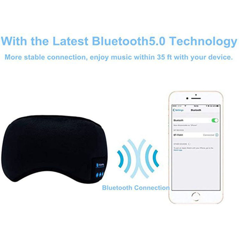 Bluetooth 5.0 Sleep Eye Mask Intelligent Unlimited Music Wireless Stereo Soft Mask Sleeping Eye Mask