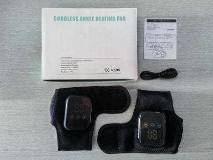 Ankle Heating Pad for Circulation and Pain Relief, Rechargeable, Universal for Left/Right