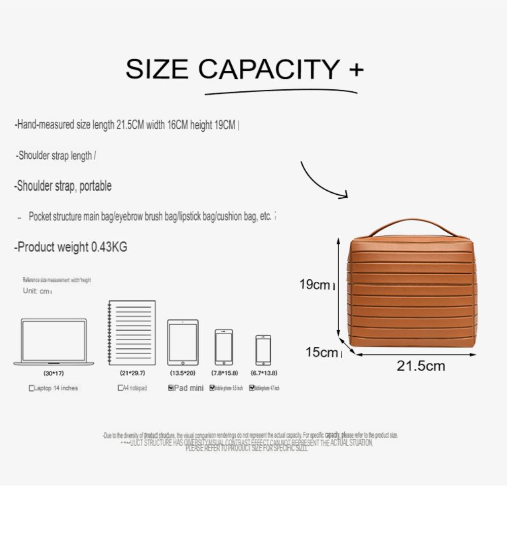Portable Standing Toiletry Bag Cosmetic Storage Bag Large Capacity with Partition Zipper Strap Handle Skin Care Cosmetic