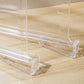 4pcs Acrylic Transparent Wardrobe Divider For Shelf Closet Wood Cabinets Non-slip Easy to Use Separator