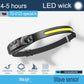 COB Headlight USB Rechargeable Head Lamp Super Bright Red Yellow White Light Multifunction Work Inspection Light