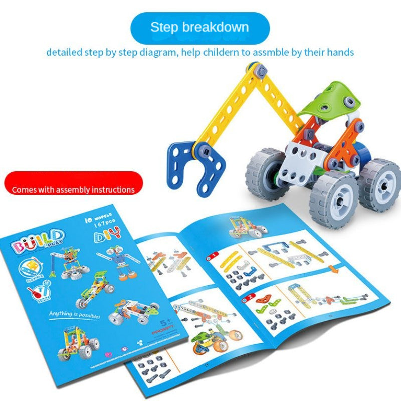 167PCS Building Blocks STEM Toys for 5 6 7 8+ Year Old Boys Birthday Gifts Educational Autistic Toy Building Set Stem Projects for Kids Ages 5-7 4-8 6-8 8-10 Creative Learning Games Steam Activities