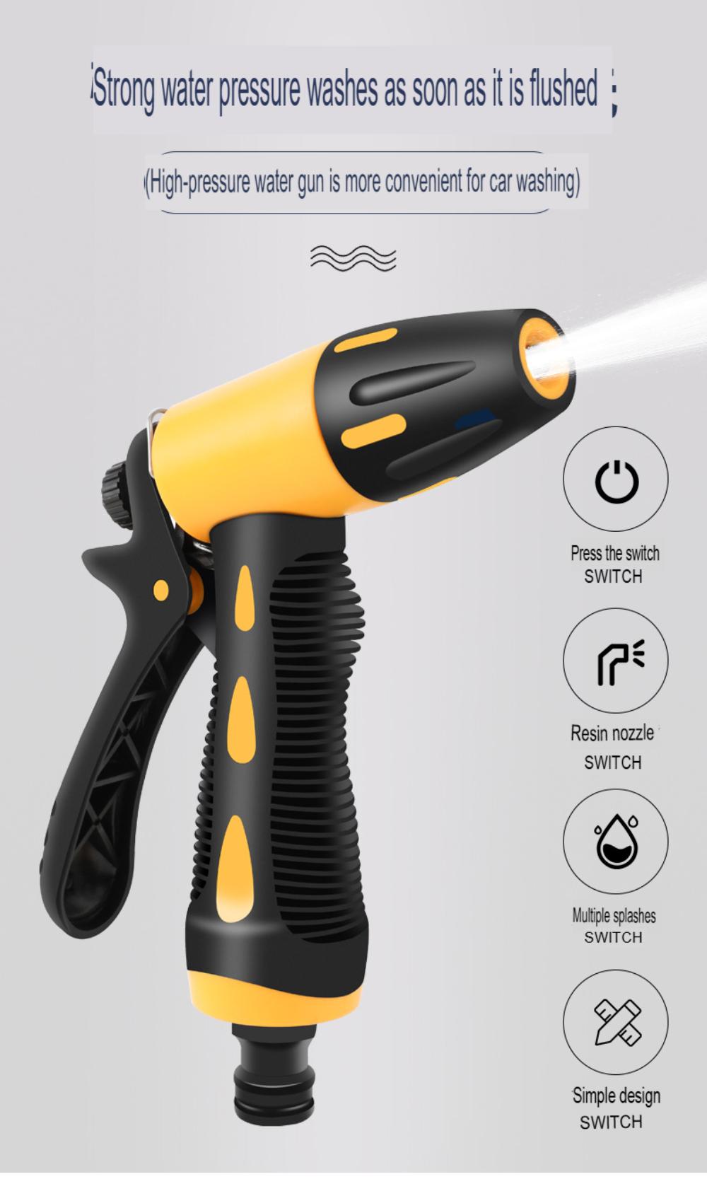 20 Meter Telescopic Water Pipe with High-pressure Nozzle Car Washing Tool Set Extension Hose Water Hose for Pressure