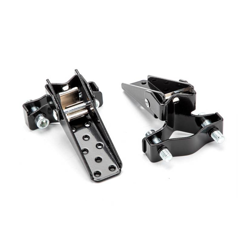 Black Metal Motorcycle Frame Foot Pegs Rests Pedals Step Stand Stepping Body Accessories Slim Comfortable Modification