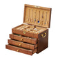 Solid Wood Jewelry Box Large Capacity Multi-Functional Jewellery Organizer with Drawers for Rings, Earrings & Accessories