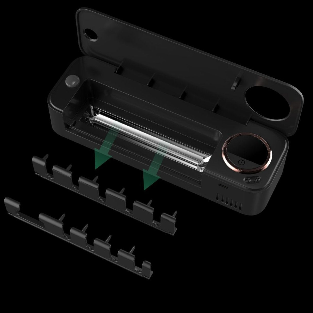 New UV Toothbrush Disinfection Box, Quick Drying Wall Mounted Toothbrush Holder With LED Display Screen, Storage Toothbrush Holder With Bathroom Accessories LED Display Screen