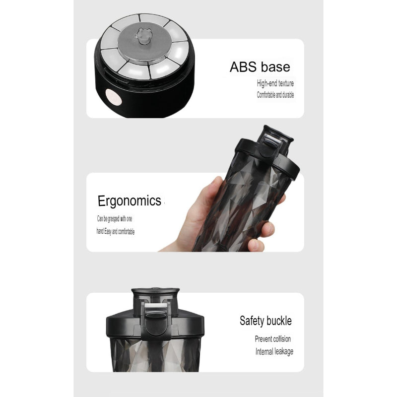 700ml Electric Protein Shaker Bottle Auto Mixing Cup Portable USB Rechargeable Coffee & Supplement Mixer