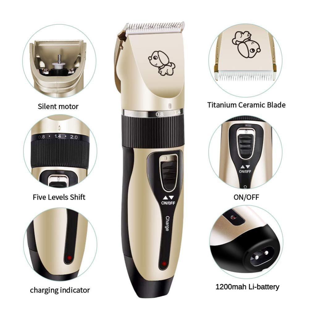 Pet electric hair shaver clipper set, grooming, trimming dog / cat fur & hair