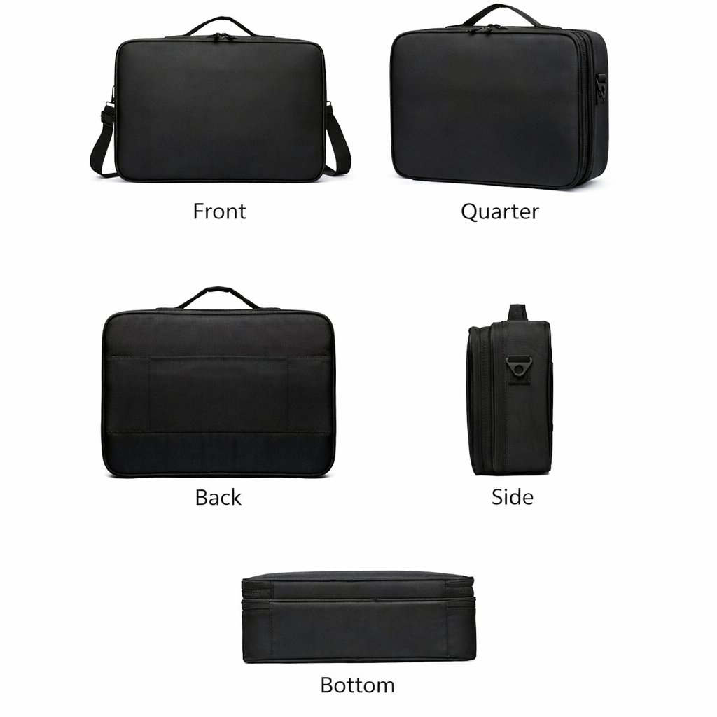 Waterproof Tool Box Handbag Adjustable Partition Instrument Electrician Work Storage Cosmetic Bag