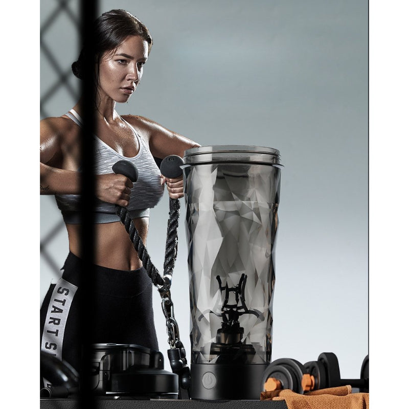 700ml Electric Protein Shaker Bottle Auto Mixing Cup Portable USB Rechargeable Coffee & Supplement Mixer