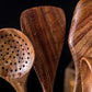 6-Piece Teak Wood Kitchen Utensil Set – Wooden Spatula & Cooking Tools, Durable Natural Cooking Utensils for Kitchen Use