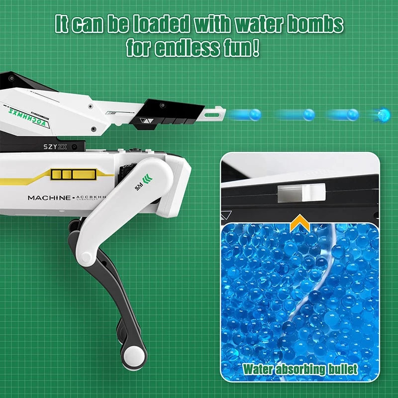 AI Robot Dog Intelligent Machine Dog Robot Dog Toy Interactive Remote Control Dog With Water Bomb Emulation Stunt Robot