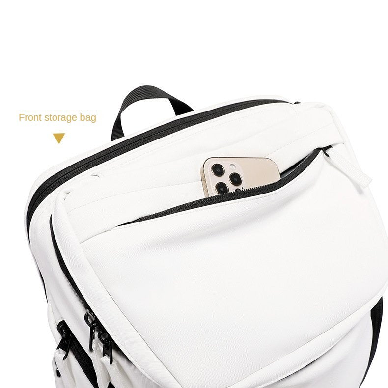 Travel Backpack Men 17.3-inch Laptop Backpack Multifunctional Fitness Sports Backpack Badminton Racket Bag Waterproof Large-Capacity College Student School Bag with Shoe Warehouse