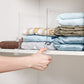 4pcs Acrylic Transparent Wardrobe Divider For Shelf Closet Wood Cabinets Non-slip Easy to Use Separator