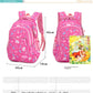 Backpack for Teen Girls 3PCs Set Black Purple Blue Rose Red School Bags for Teenage Girls Waterproof