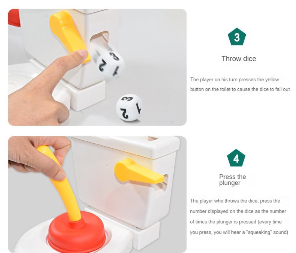 Creative Toilet Toy Gift Stool Spray Novelty Squirt Toilet Tricks For Kids And Adult Family Activity Toy