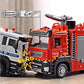 Kids Alloy Fire Truck Toy with Water Spray, Ladder Rescue Engineering Truck, Sprinkler Fire Engine Vehicle for Boys Gifts & Pretend Play