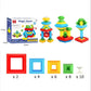 30 Pcs Pyramid Building Blocks Set Montessori Construction Toy Reusable Stacking Educational Toys