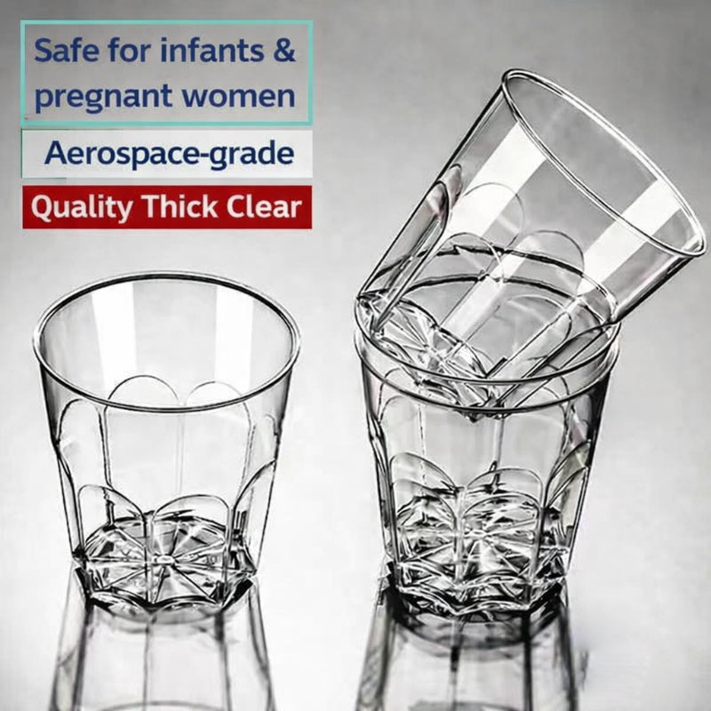 100PCS Thickened Disposable Plastic Cups Large Clear Party Drinking Cups Heavy Duty for Events, Weddings, Birthdays, Picnic, Catering Supplies