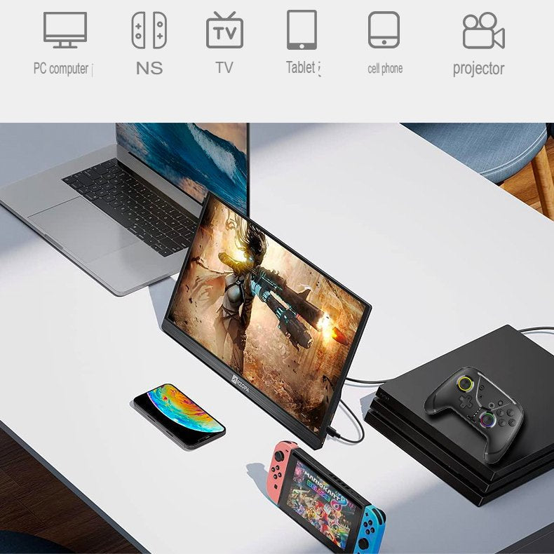 Wireless Pro Game Controller – Bluetooth Joystick Compatible with Switch 2 / Lite / OLED, iPhone, Android, PC, Mac, Steam, TV with Dual Vibration & Turbo Functions