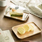 Cake Stand with Glass Cover Dust Display Holder Multifunctional Fruit Plate Transparent Wood Serving Tray for Pastries