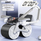 2023 NEW Abdominal Wheel Ab Roller Automatic Rebound Roll Exercise Wheel Abdominal Trainer Elbow Brace Rebound Roller Silent Training Multi-functional Sports Fitness Equipment Household Crunch