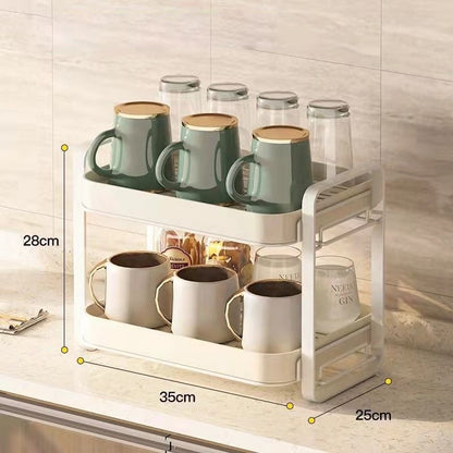 Cup Rack Shelf Water Cups Tea Cups Tea Set Glass Cups Storage Rack Desktop Multi-layer Tray Home Draining Box