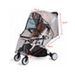 Baby Stroller Windproof Rain Cover All-Round Protection Large Observation Window Travel Essential Rain Cover