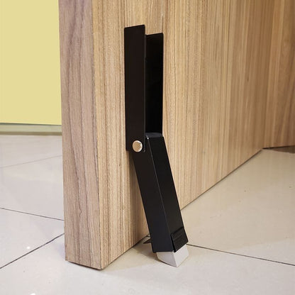 Door Stopper No Door Seam Punch-Free Heightened Windproof Aluminum Alloy Anti-Pinch Hand Foot Step on Door Stop Door Stopper Non-Slip Push-Resistant