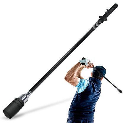 Golf Swing Trainer Black Indoor and Outdoor Practice Stick Hand Grip
