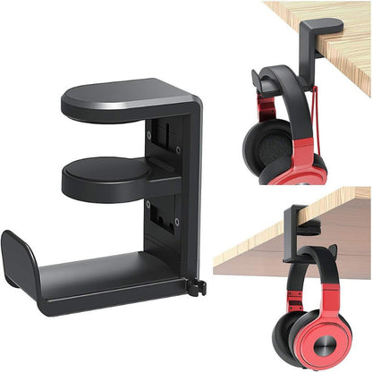 360° Rotating Headphone Stand Desktop Headset Holder Gaming Headset Desk Hanger Hook For Y1H2