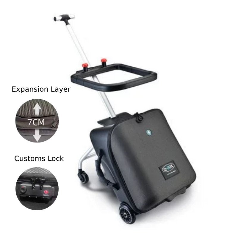 Luggage Suitcase Foldable Trolley Kids Luggage Baby Stroller 20-inch Travel Bag Wheels Children's Seat Ride-on Portable Cabin Stroller Travel Box