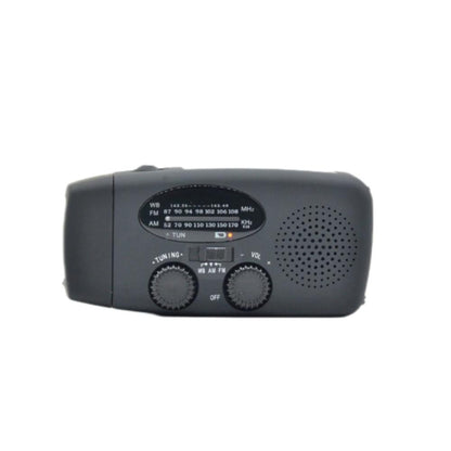 Multifunctional Hand Crank Dynamo Emergency Radio Portable Solar Powered AM/FM/NOAA Weather Radio LED Flashlight