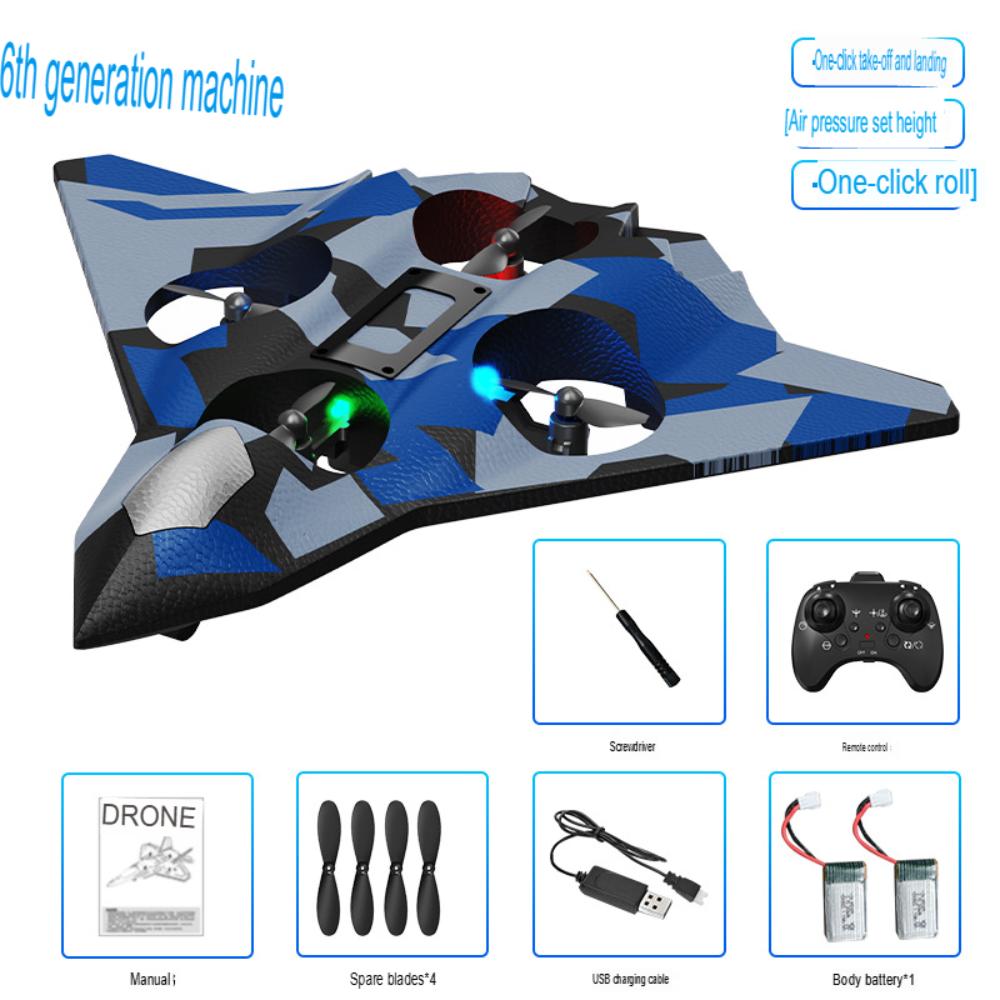 Sixth Generation Foam Remote Control Airplane Toy!Brand Newly Upgraded Four-Axis Stable System, High-Elastic ABS
