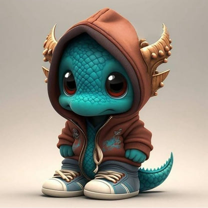 Cute Dragon Statue Adornment Garden Statue Adornment Resin Tabletop Adornment Desktop Decoration New Year Gifts