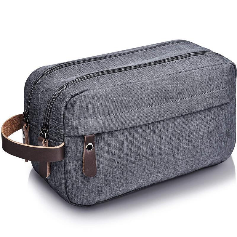 Toiletry Bag Large Capacity Waterproof Nylon Dopp Kit Lightweight Shaving Bag for Men and Women Side Handle Organizer