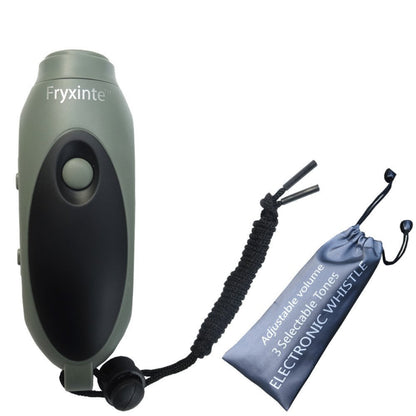Electronic Whistle 3 Tone Hand-Held Lanyard for Outdoor Sports Basketball Multi-purpose Adjustable Volume Flashlight Direct Charging Whistle