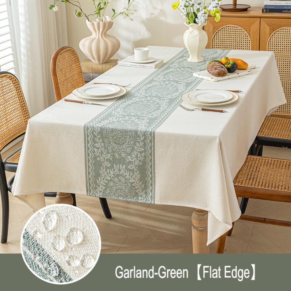 Cotton Linen Tablecloths Waterproof Tablecloth Rectangular Dining Table Cover Anti-oil Thickened Table Cloth Home Party