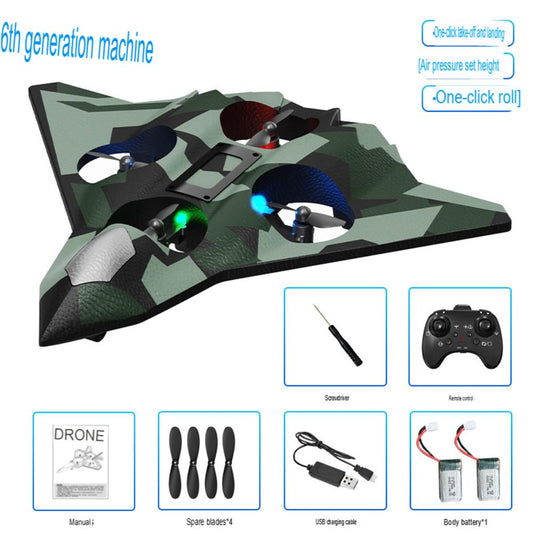 Sixth Generation Foam Remote Control Airplane Toy!Brand Newly Upgraded Four-Axis Stable System, High-Elastic ABS