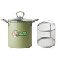 Deep Fryer Pot Easy to Clean with Basket Japanese Frying Pot for Camping Home Party Restaurant Dried