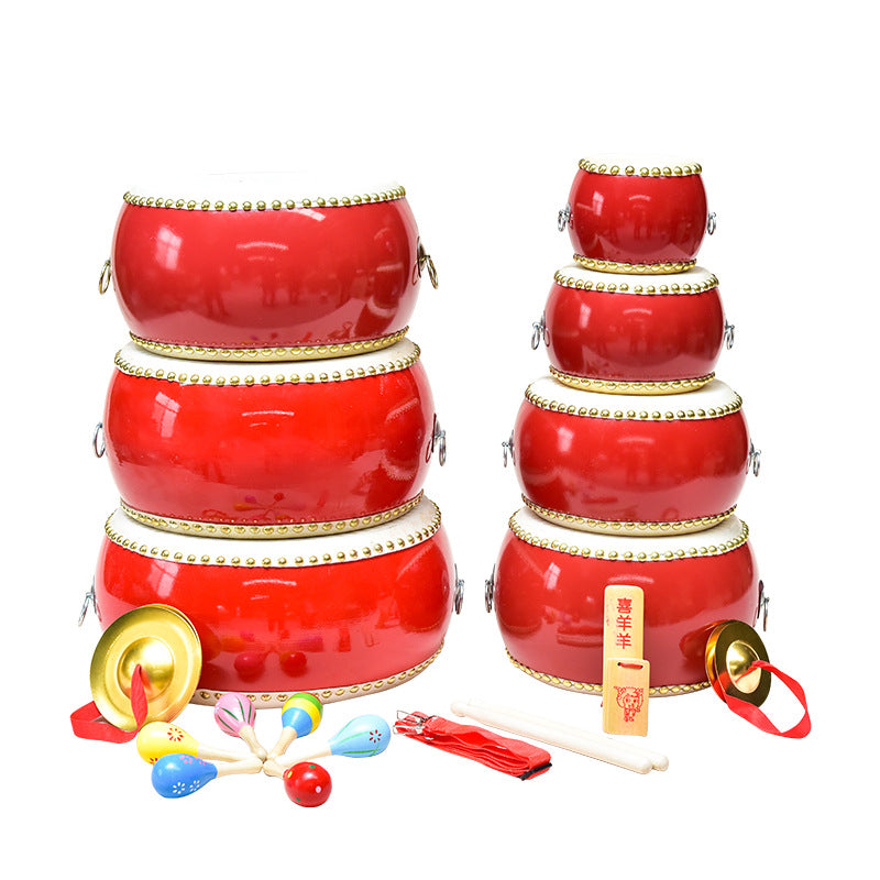 Children's Big Drum Gong Drum Kindergarten Lion Dance Drum Drum Playing Musical Instrument-chinese drum lion