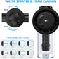 Portable Pressure Hose Nozzle Foam Gun 8 In 1 Jet Spray Gun Soap Dispenser Garden Watering Horse Dog Pet Animal Car Wash