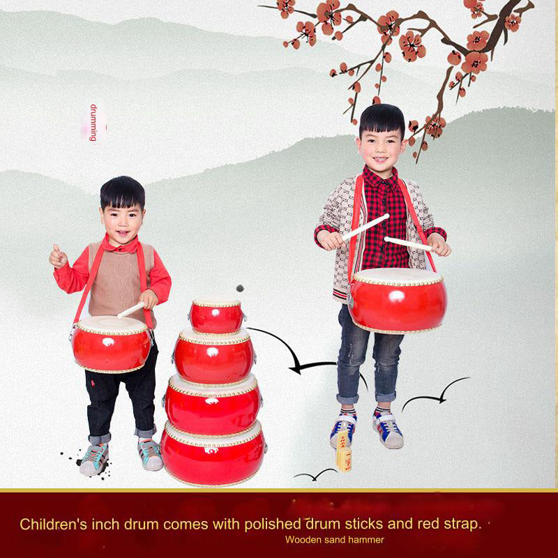 Children's Big Drum Gong Drum Kindergarten Lion Dance Drum Drum Playing Musical Instrument-chinese drum lion