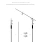 Stainless Steel C Stand Heavy Duty Photography Light Stand Adjustable Stand Photography Studio Monolight