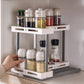 Multifunctional Doublelayer Rotating Kitchen Spice Jar Storage Rack Organizer