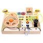 Montessori Busy Board Sensory Toys for Toddlers with LED Light Up Switch, Toddler Busy Board Fidget Toys, Educational