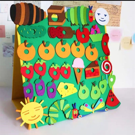 The Hungry Caterpillar Story Board For Toddler Montessori Felt Board Stories for Preschool Activities and Bed Time Story