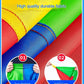 2M Diameter Outdoor Rainbow Umbrella Parachute Toy Jump-Sack Ballute Play Teamwork Game Toy For Kids Gift